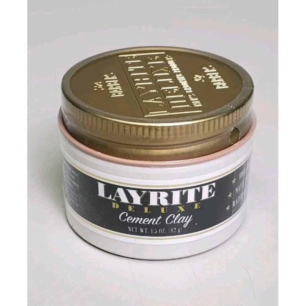LAYRITE DELUXE Hair Cement Clay 1.5 oz‎ Extreme High Hold Water Based